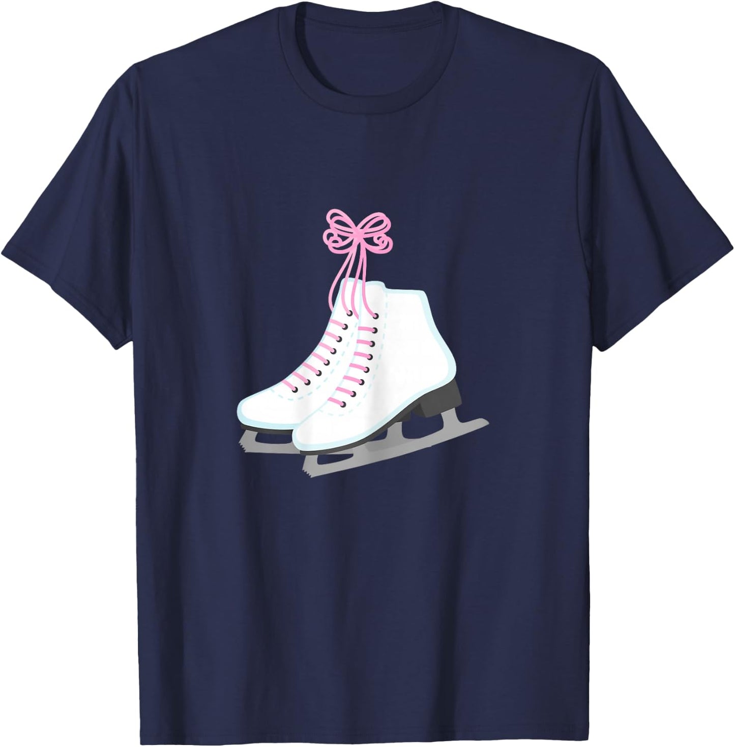 Figure Skating Ice Skate for Girls T-Shirt - T-Shirt | Navy