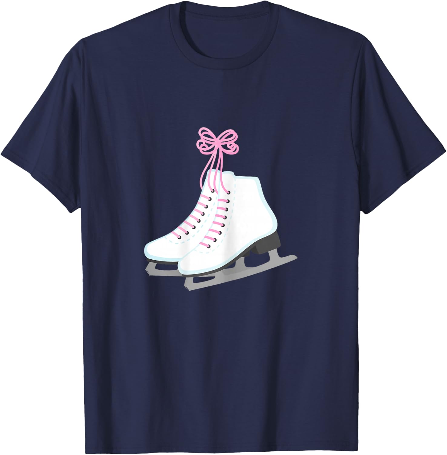 Figure Skating Ice Skate for Girls T-Shirt - T-Shirt | Navy