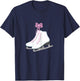 Figure Skating Ice Skate for Girls T-Shirt - T-Shirt | Navy