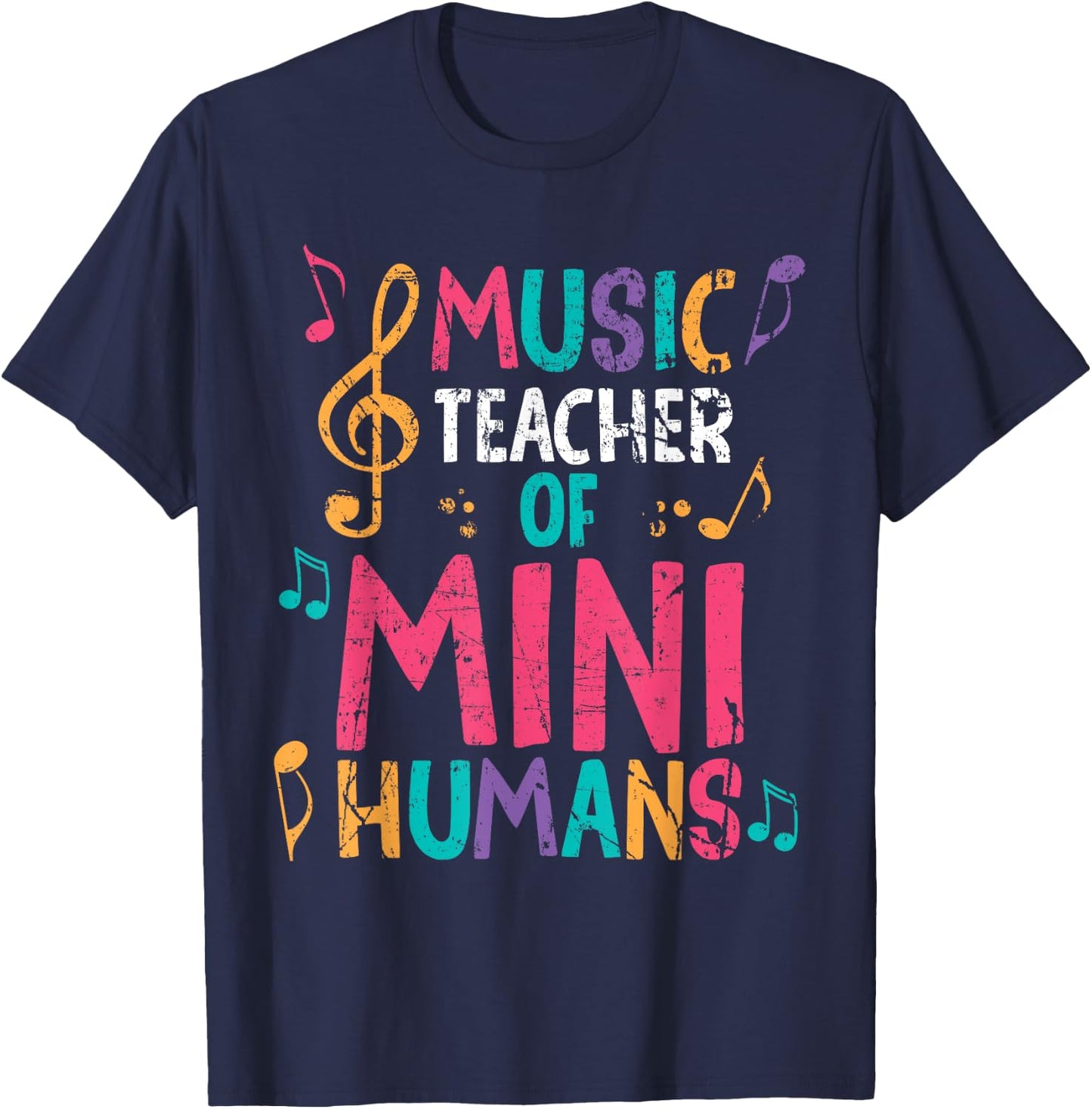 Music teacher of mini humans / Back to school T-Shirt - T-Shirt | Navy