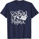 Southern Mama Floral Flower T-Shirt - T-Shirt | Navy