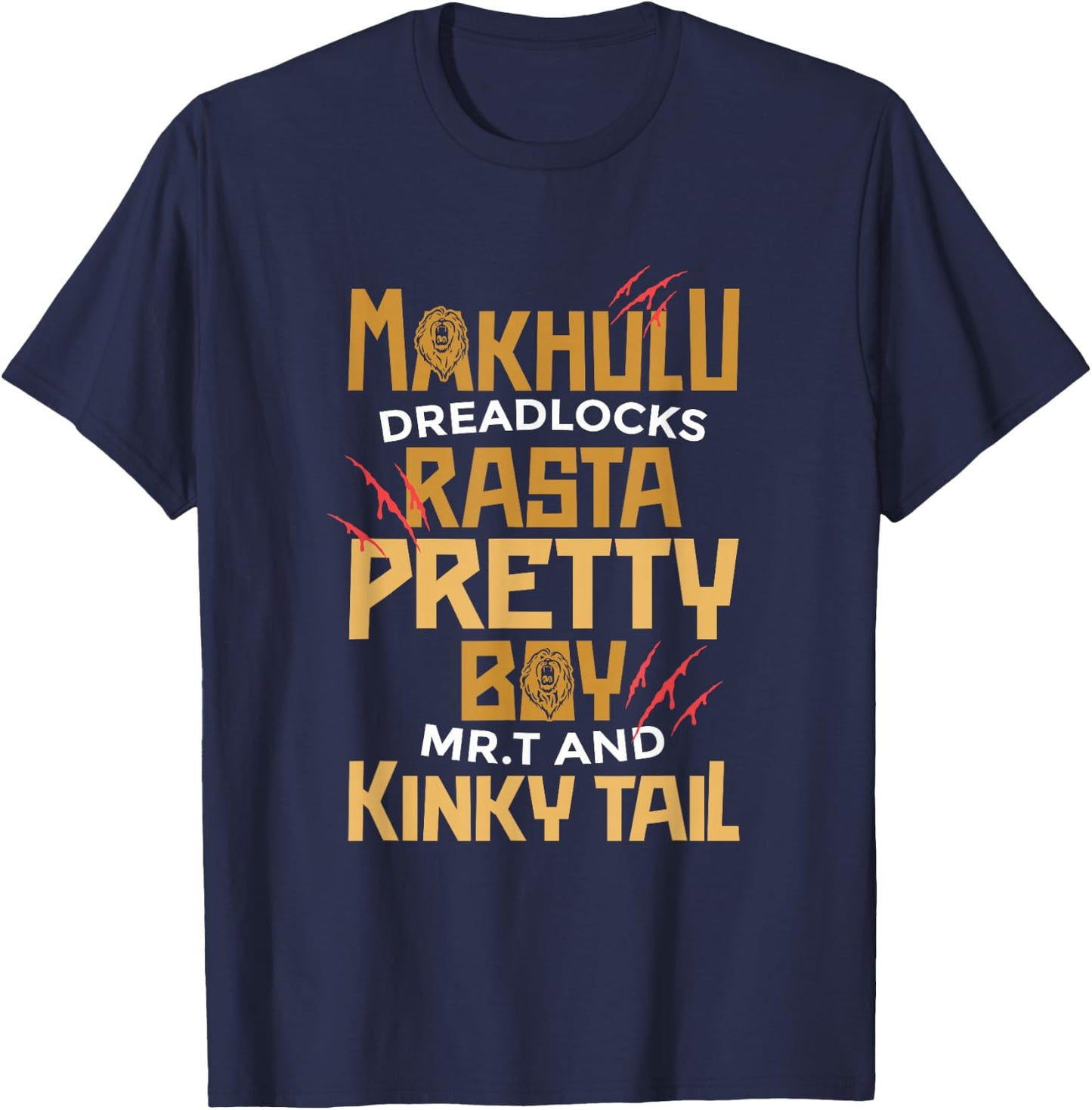 Mapogos Coalition Gang of Brother Lions Novelty T-Shirt - T-Shirt | Navy