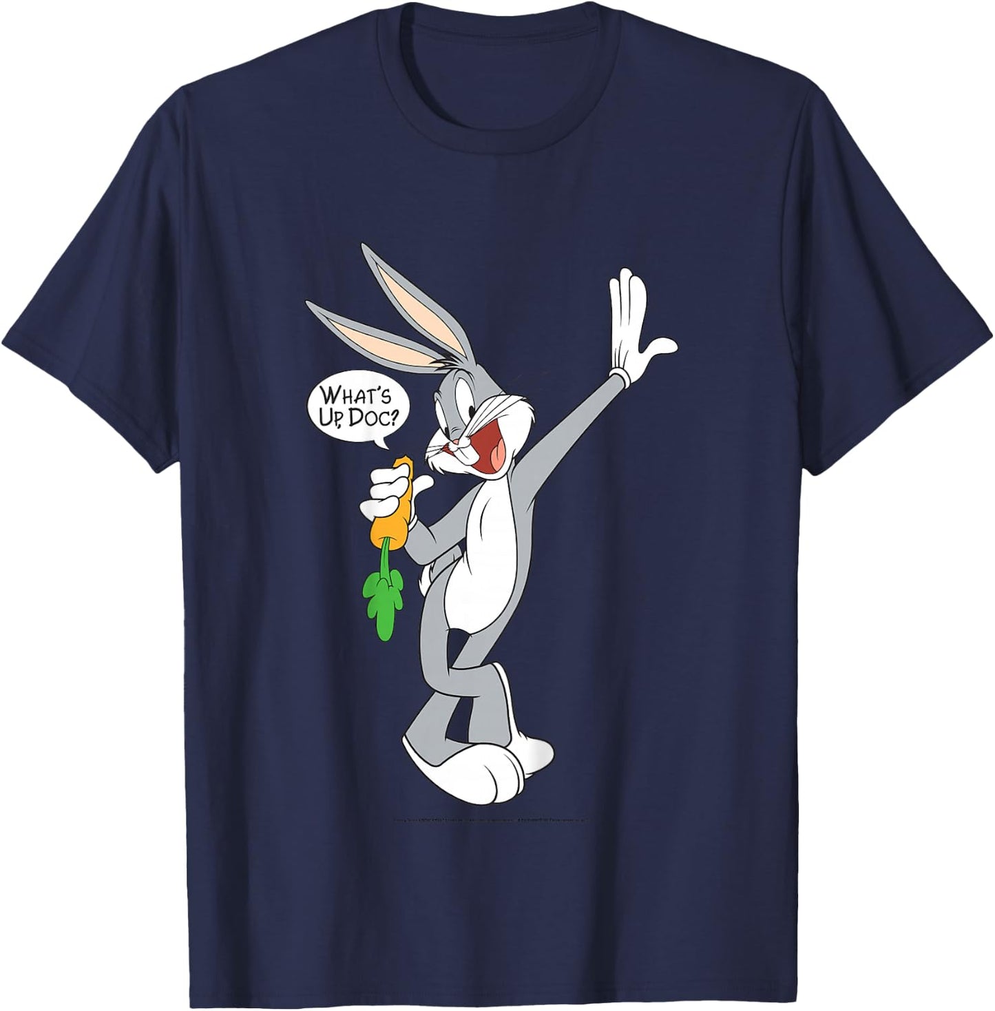 Kids Looney Tunes Bugs Bunny What's Up Doc Portrait T-Shirt - T-Shirt | Navy