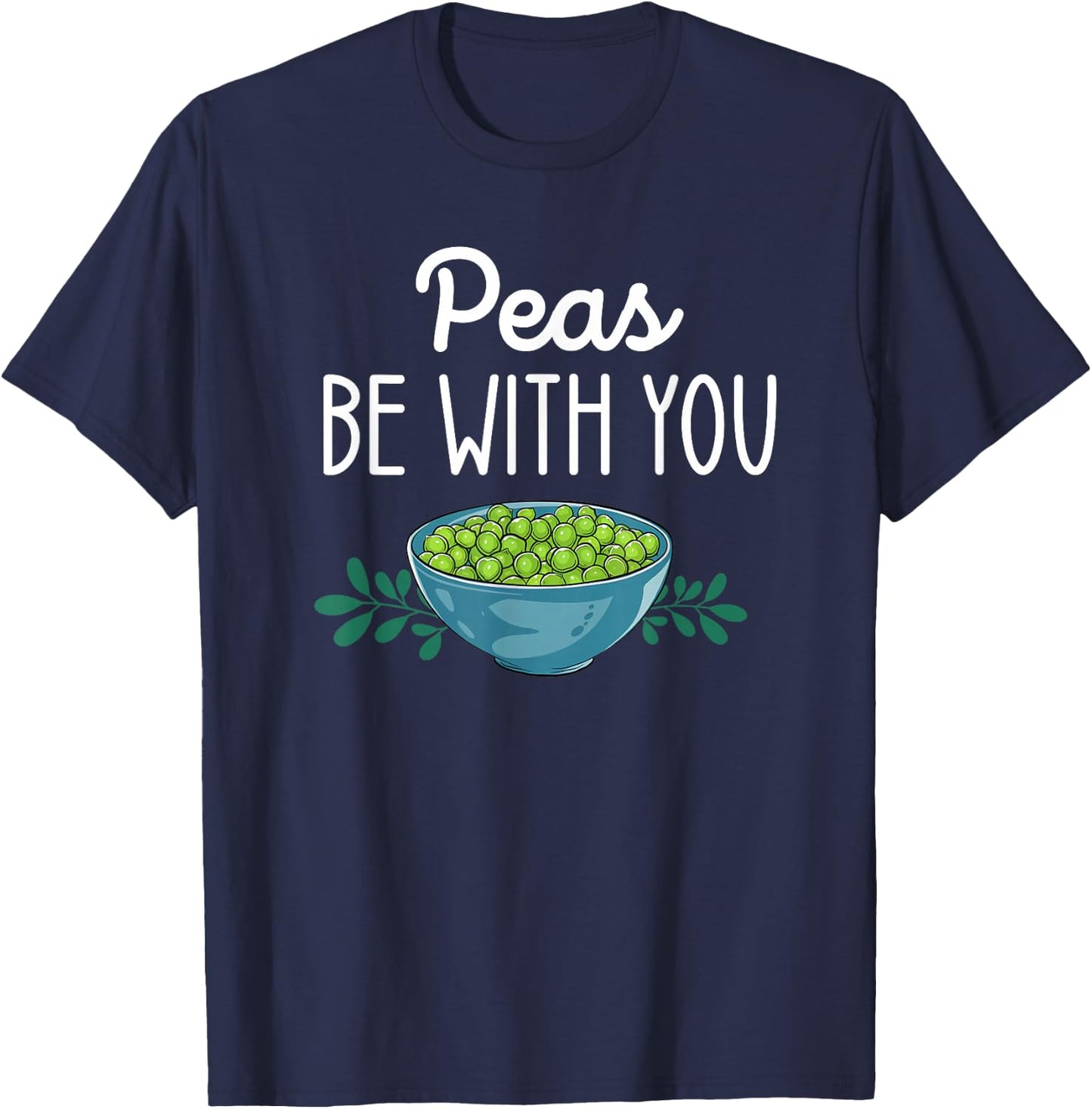 Thanksgiving Dinner Foods Family Matching Peas With You T-Shirt - T-Shirt | Navy