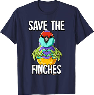 Save The Finches T-Shirt - T-Shirt | Navy