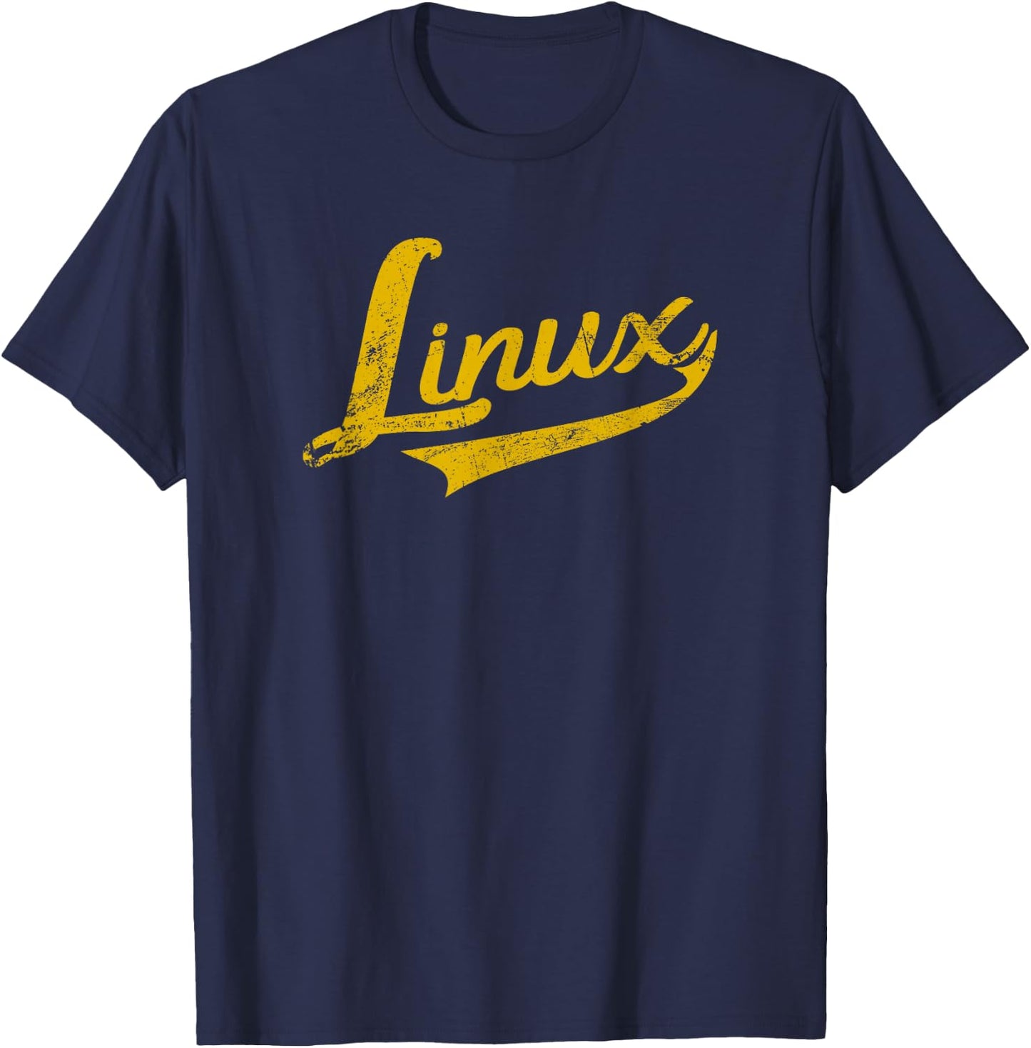 Linux IT Systems Engineer Nerd Geek Throwback T-Shirt - T-Shirt | Navy
