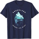 Greenland Heritage Where Ice Wins Iceberg Greenlandic T-Shirt - T-Shirt | Navy
