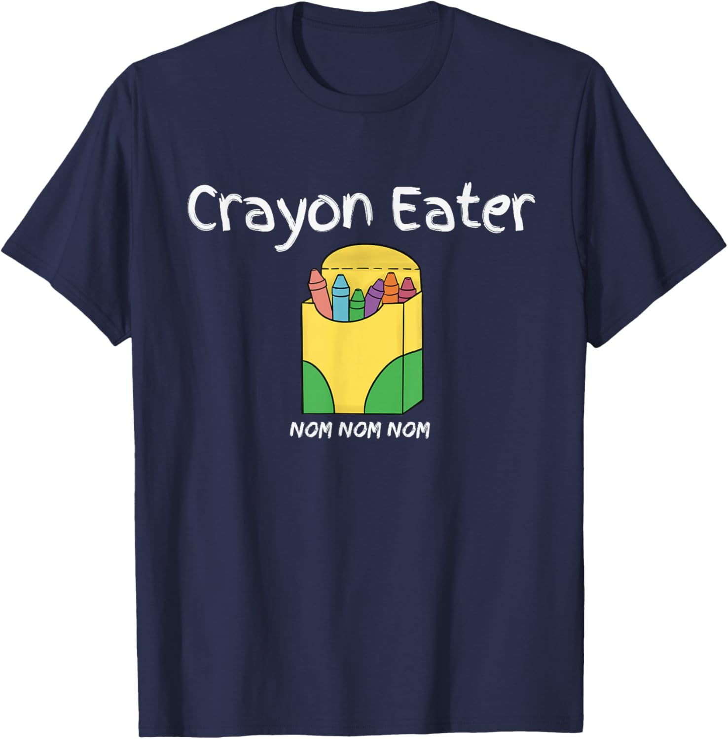 Crayon Eater Funny FPS Video Gamer Term Game Tanky Character T-Shirt - T-Shirt | Navy