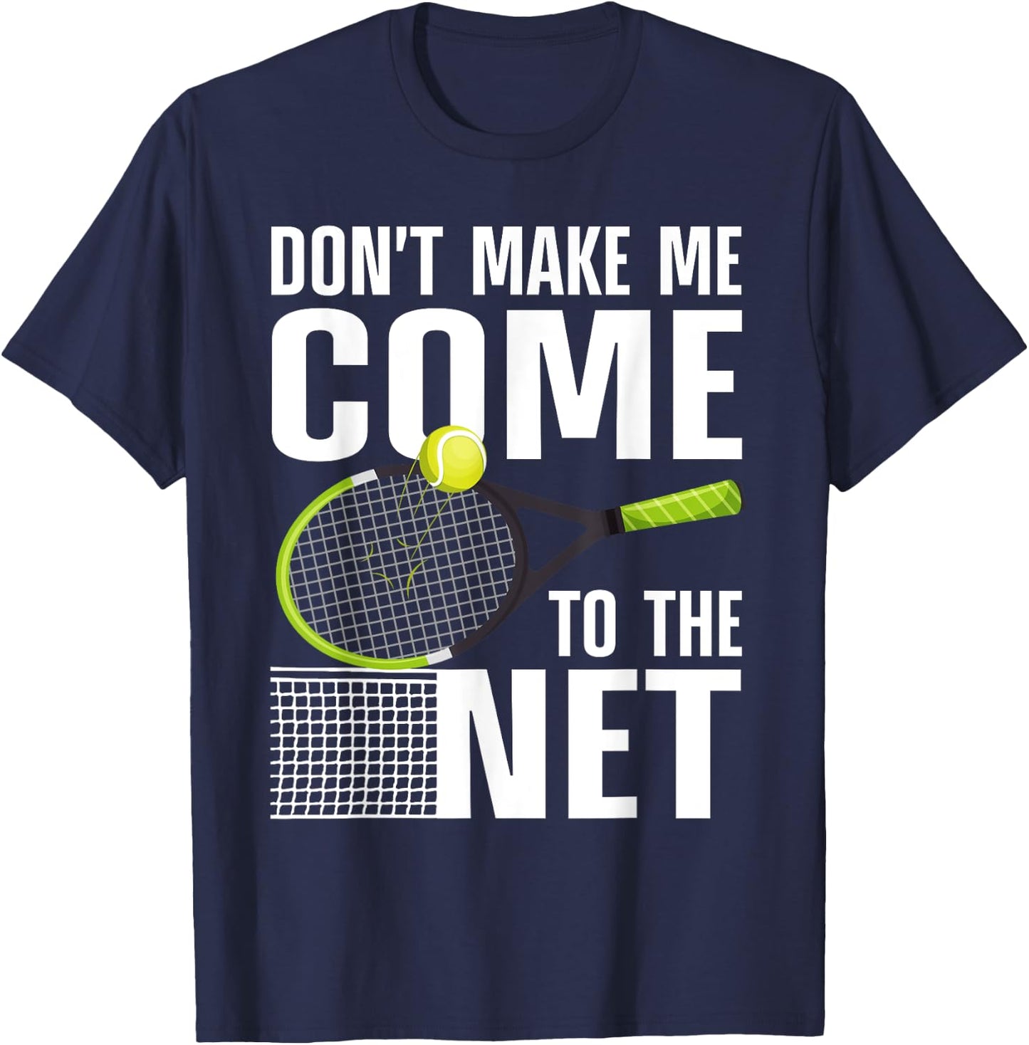 Funny Tennis Art Men Teens Tennis Player Lover T-Shirt - T-Shirt | Navy
