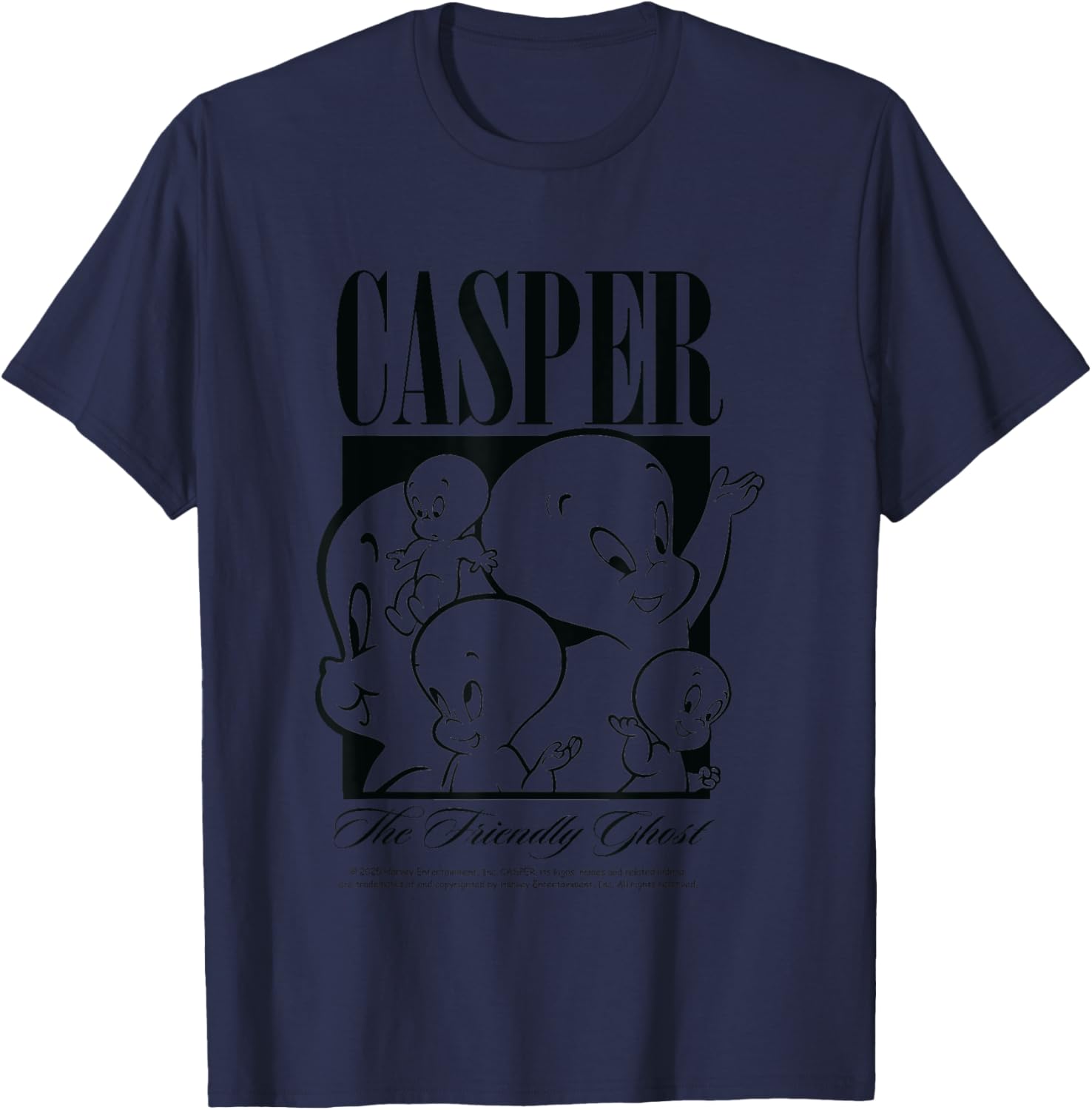 The Friendly Ghost Movie Classic by Casper T-Shirt - T-Shirt | Navy