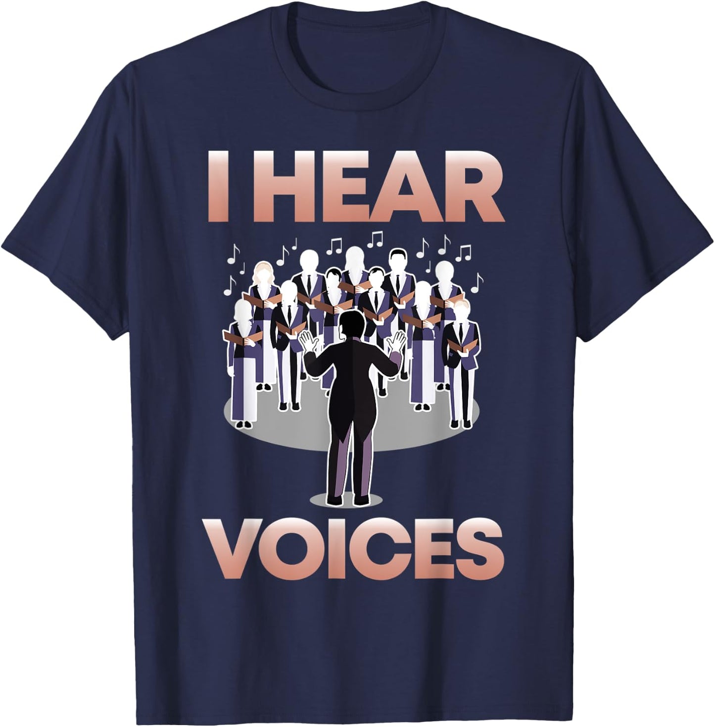Choir Teacher I Choir I I Hear Voices Composer Women Kids T-Shirt - T-Shirt | Navy