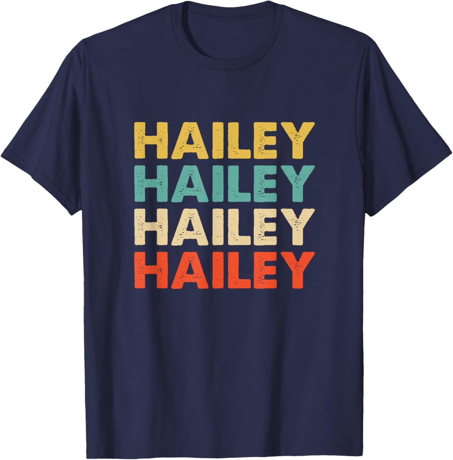 Hailey Name T-Shirt - T-Shirt | Navy