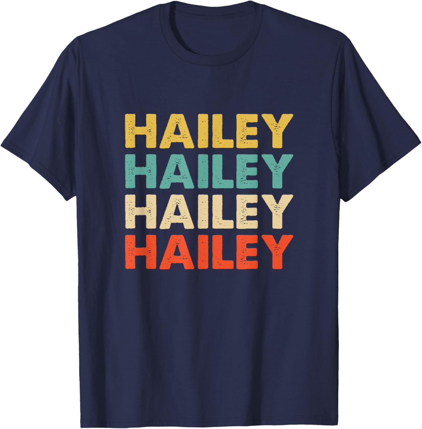 Hailey Name T-Shirt - T-Shirt | Navy