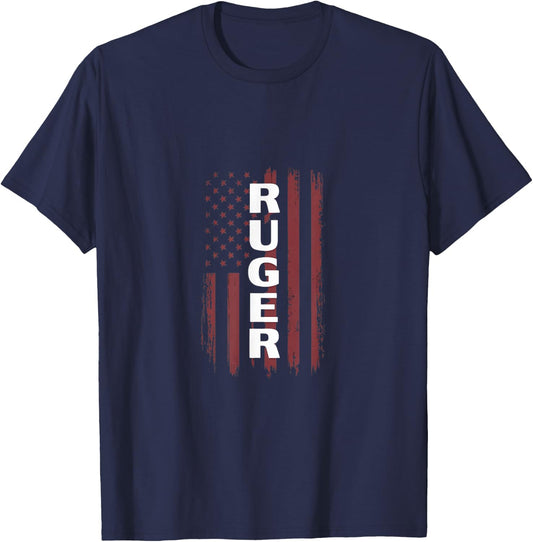 Ruger Family American Flag T-Shirt - T-Shirt | Navy