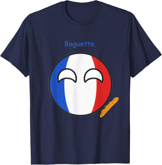 Countryballs France funny T-Shirt - T-Shirt | Navy