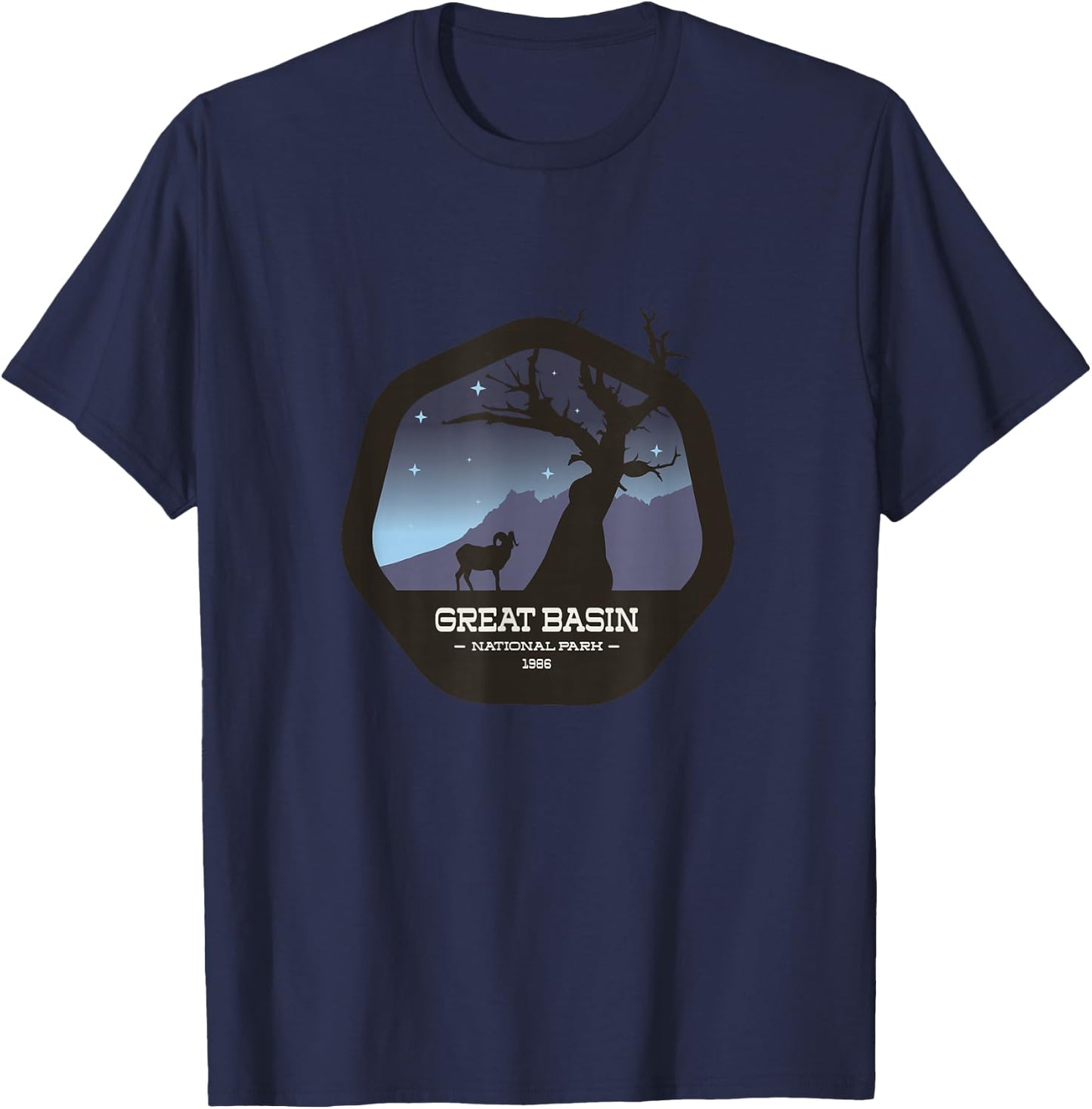 Retro Nevada Great Basin National Park Gift T-Shirt - T-Shirt | Navy