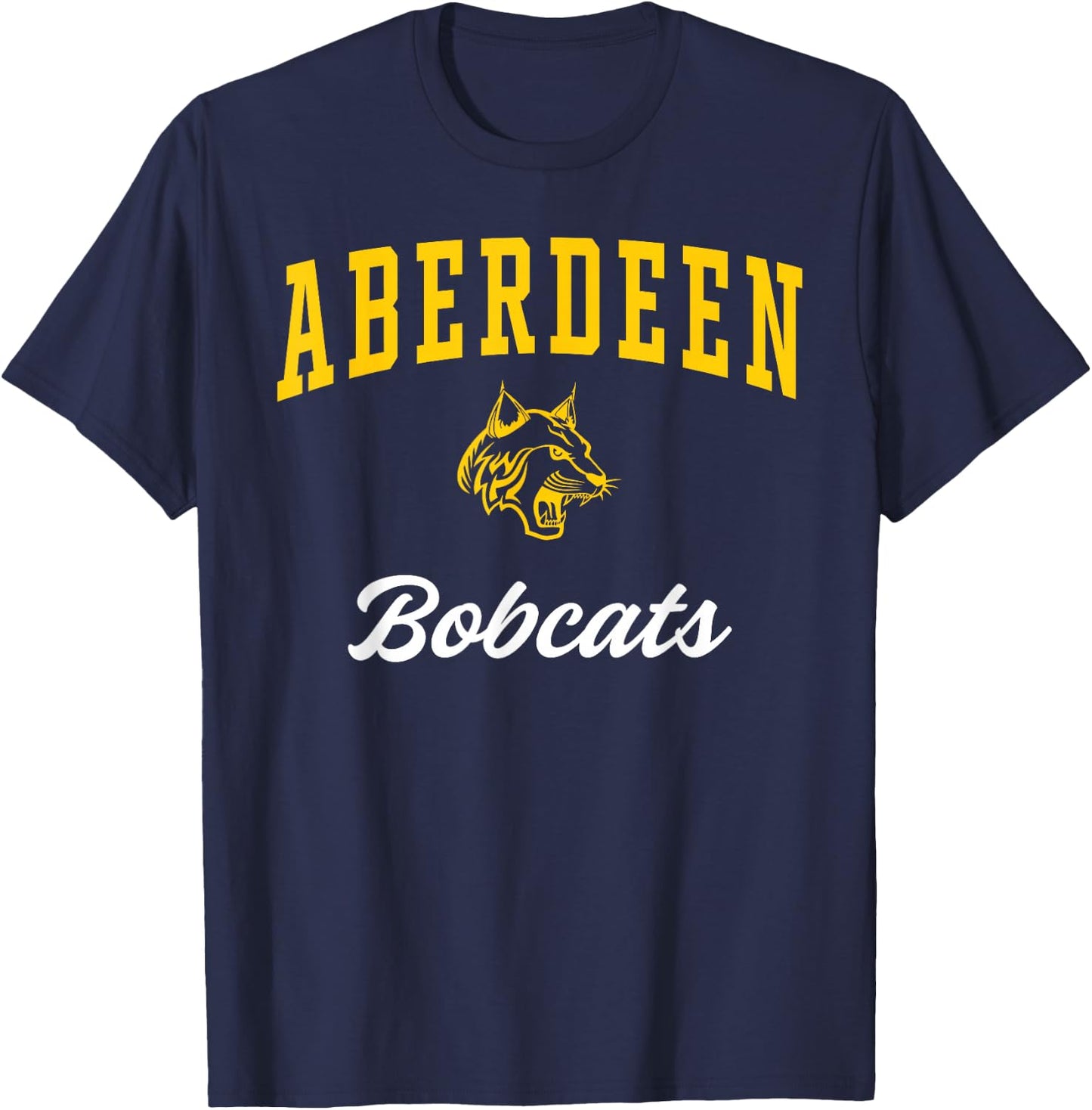 Aberdeen High School Bobcats T-Shirt - T-Shirt | Navy