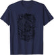 Aesthetic Chinese Dragon Grunge Egirl Women Men T-Shirt - T-Shirt | Navy