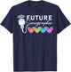 Future Sonographer Heart Sonography Graduation T-Shirt - T-Shirt | Navy