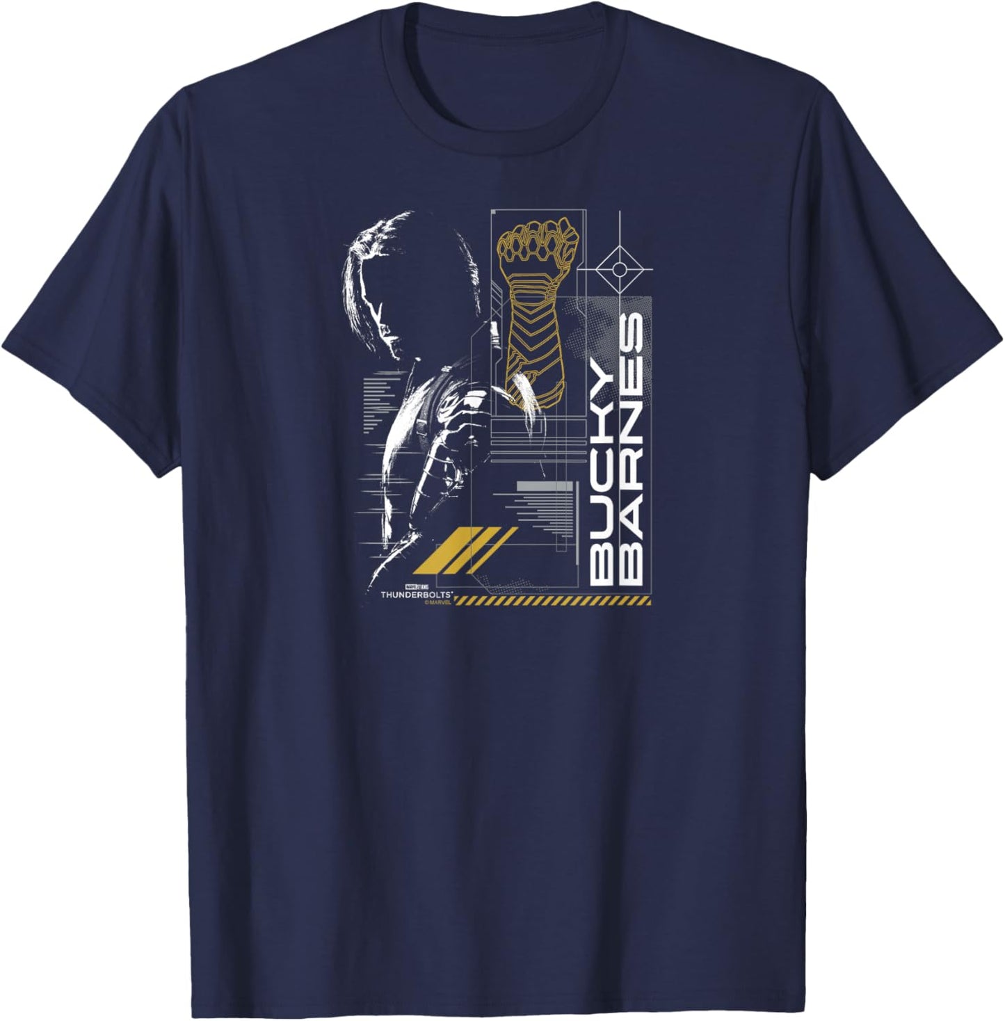 Marvel's Thunderbolts - Bucky Barnes Dark Digital T-Shirt - T-Shirt | Navy