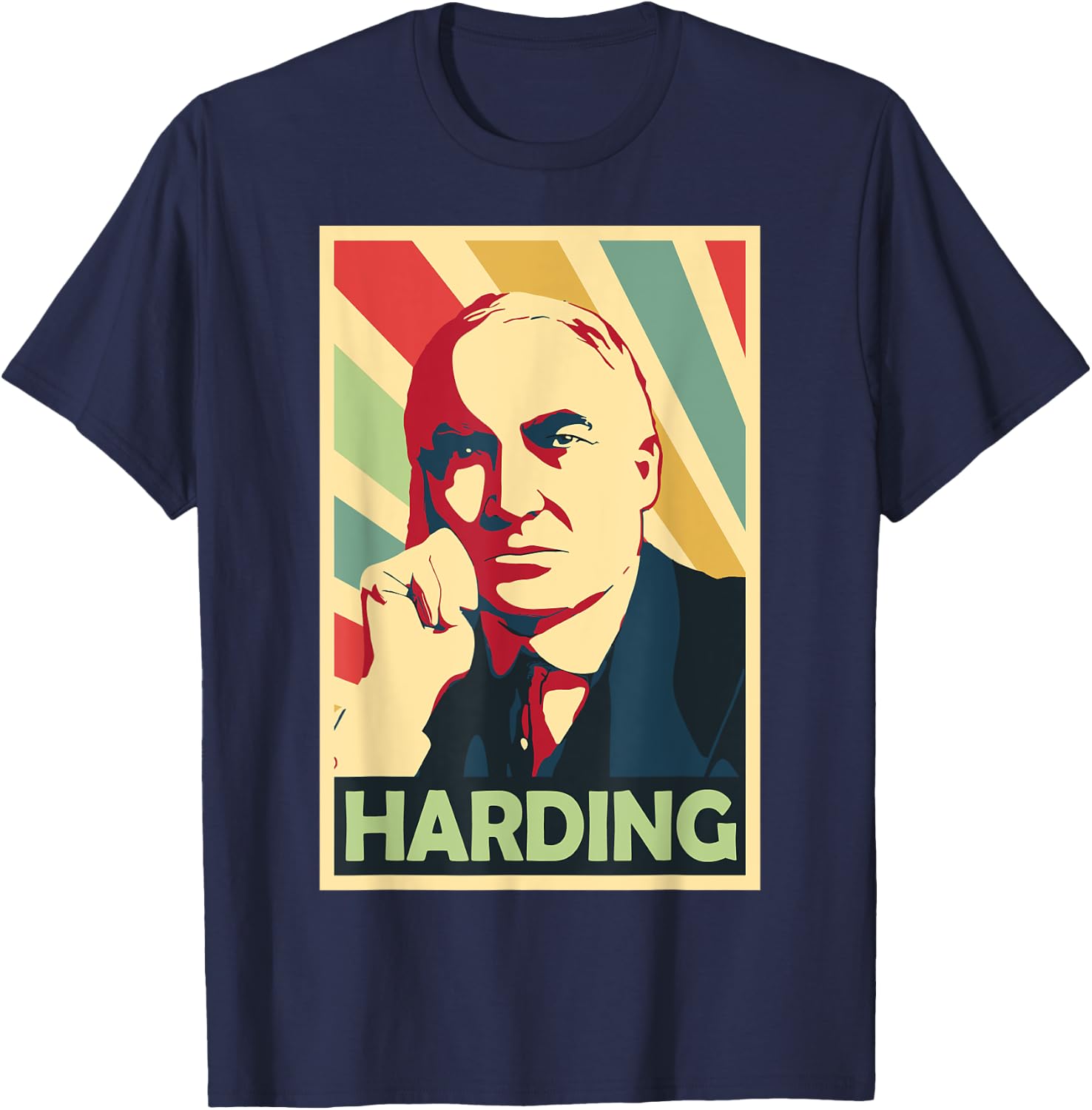President Warren Harding T-Shirt - T-Shirt | Navy
