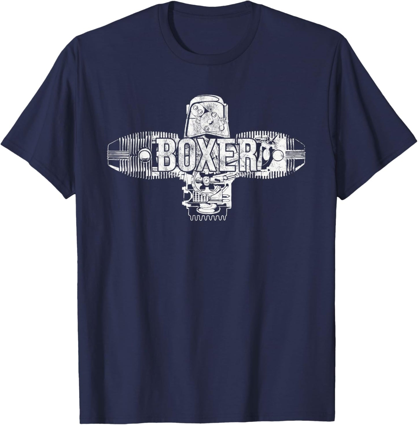 Boxer Engine R Series Two Cylinder Motorcycle Boxer Engine T-Shirt - T-Shirt | Navy