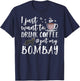 I Just Want To Drink Coffee And Pet My Bombay Cat Funny Women Girls Kids T-Shirt - T-Shirt | Navy