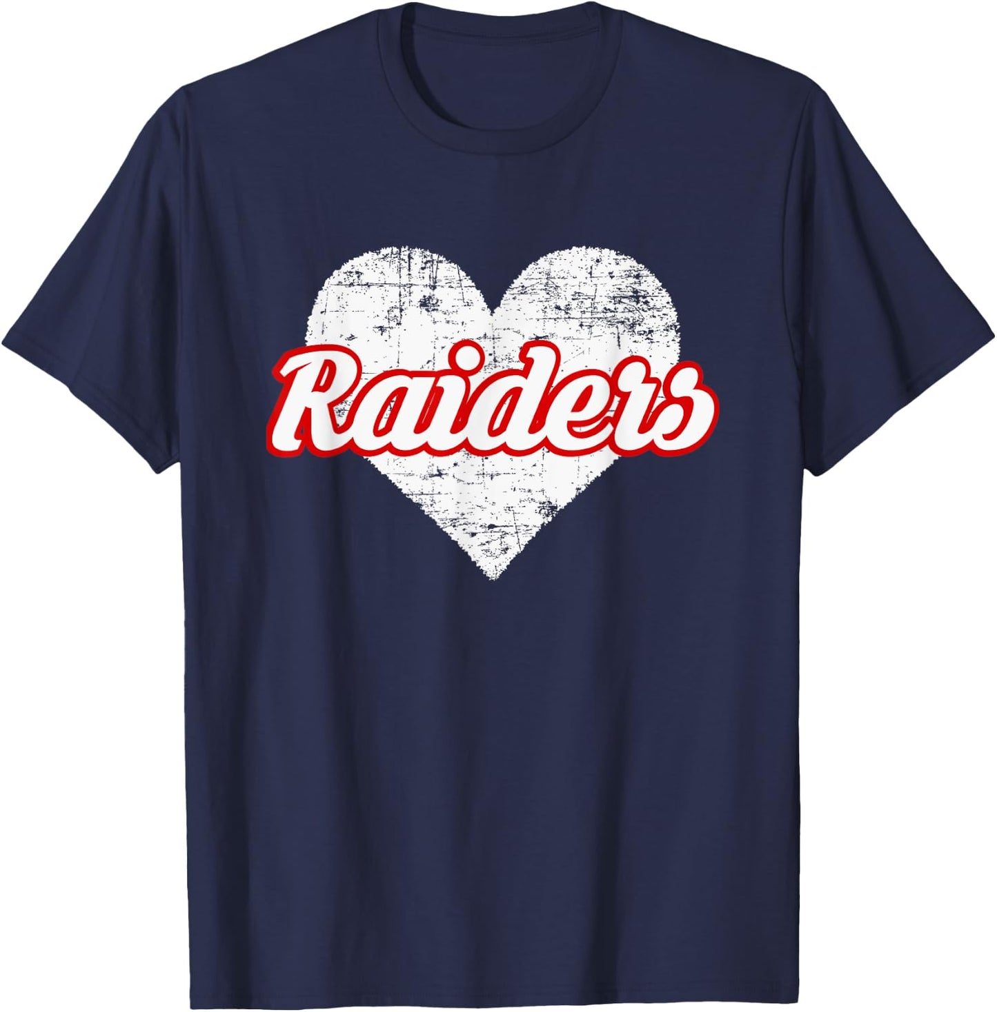 Sidney Raiders Over Heart T-Shirt - T-Shirt | Navy