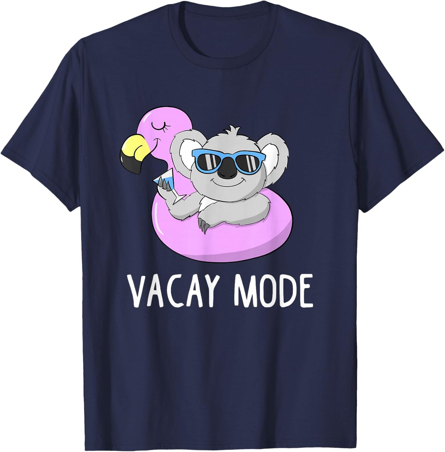 Vacay Mode Cute Koala Funny Family Vacation Holiday Fun Gift T-Shirt - T-Shirt | Navy
