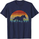 Retro Running Horse T-Shirt - T-Shirt | Navy
