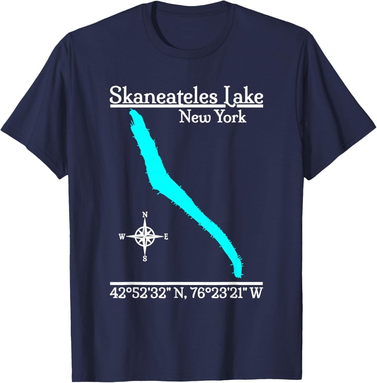 Skaneateles Lake - New York T-Shirt - T-Shirt | Navy