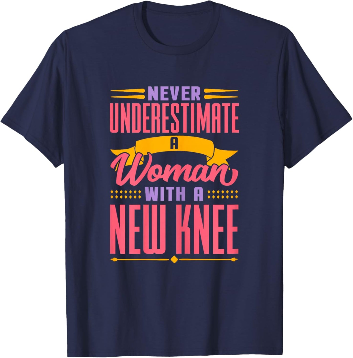 Knee Replacement New Knee Surgery Recovery T-Shirt - T-Shirt | Navy