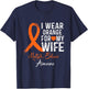 I Wear Orange For My Wife Multiple Sclerosis Awareness Kids T-Shirt - T-Shirt | Navy