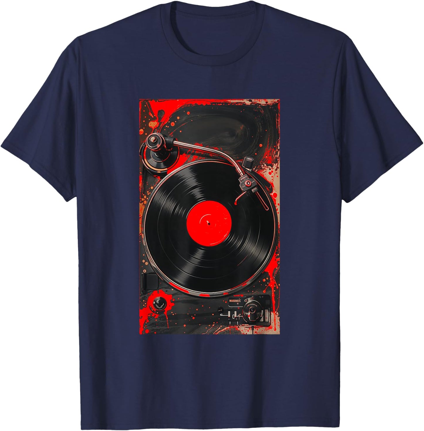 Red For The Record Red Graphic T-Shirt - T-Shirt | Navy
