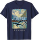 Juneau Alaska AK Glacier Majesty SD990 T-Shirt - T-Shirt | Navy