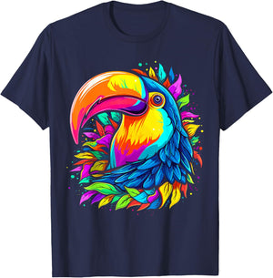 Colorful Toucan T-Shirt - T-Shirt | Navy