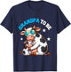 Grandpa To Be Costume Cows Pregnancy Announcement Family T-Shirt - T-Shirt | Navy