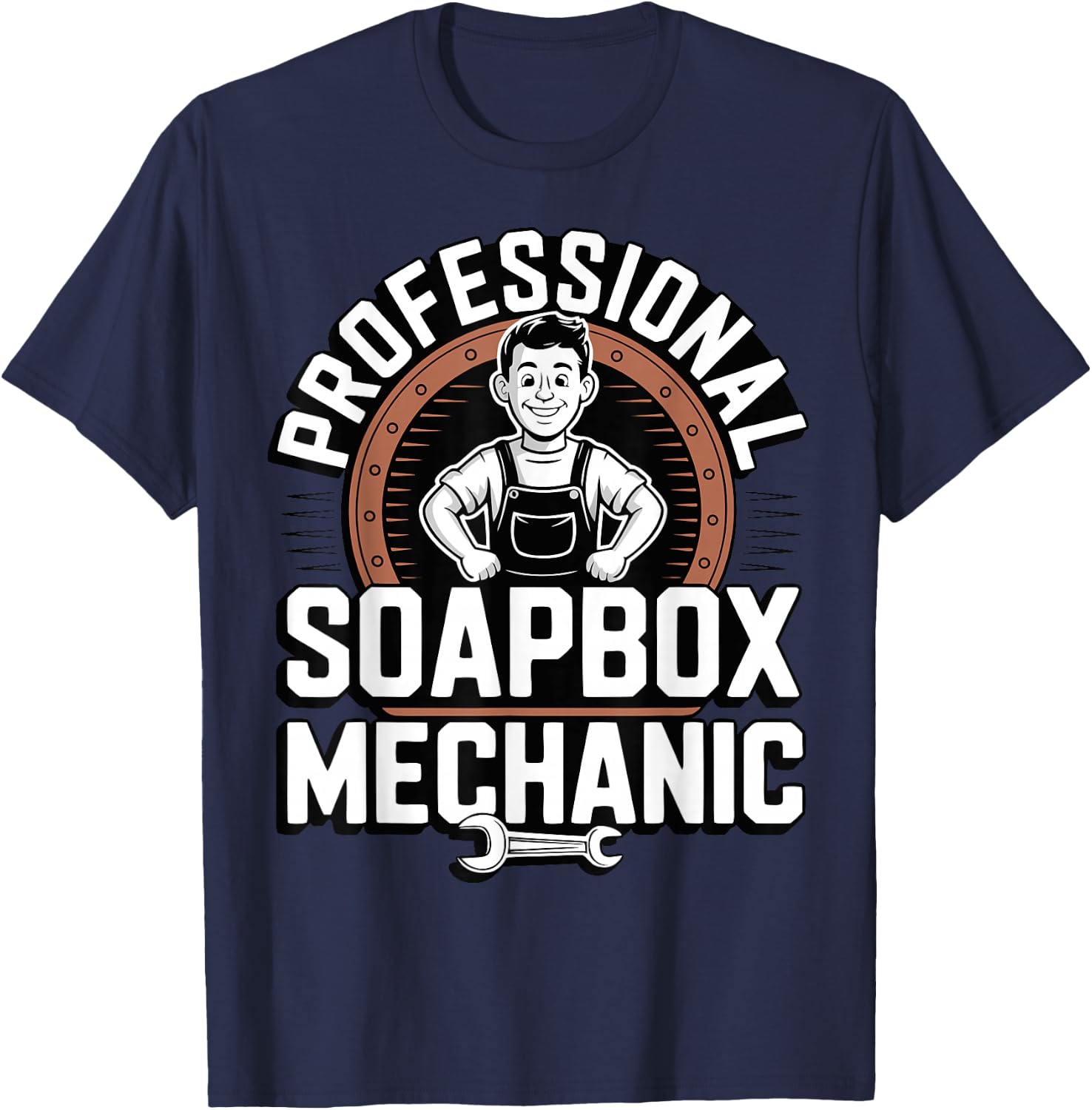 Funny Father Soapbox Derby Racing Dad T-Shirt - T-Shirt | Navy