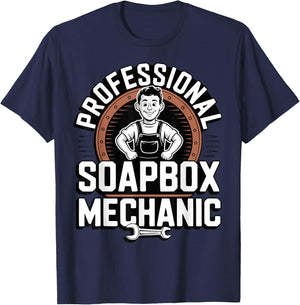 Funny Father Soapbox Derby Racing Dad T-Shirt - T-Shirt | Navy