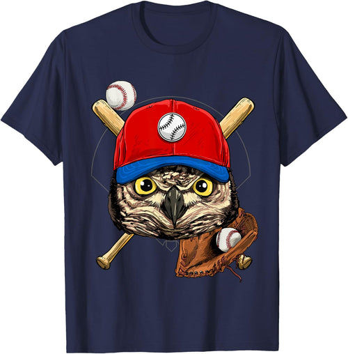 Owl Baseball Owl Lovers Baseball Player
