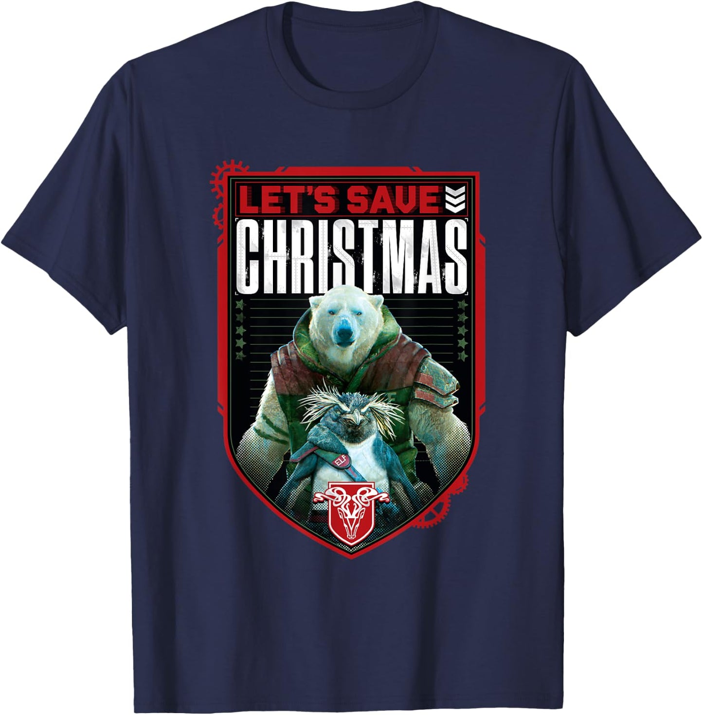 Red One - Let's Save Christmas T-Shirt - T-Shirt | Navy