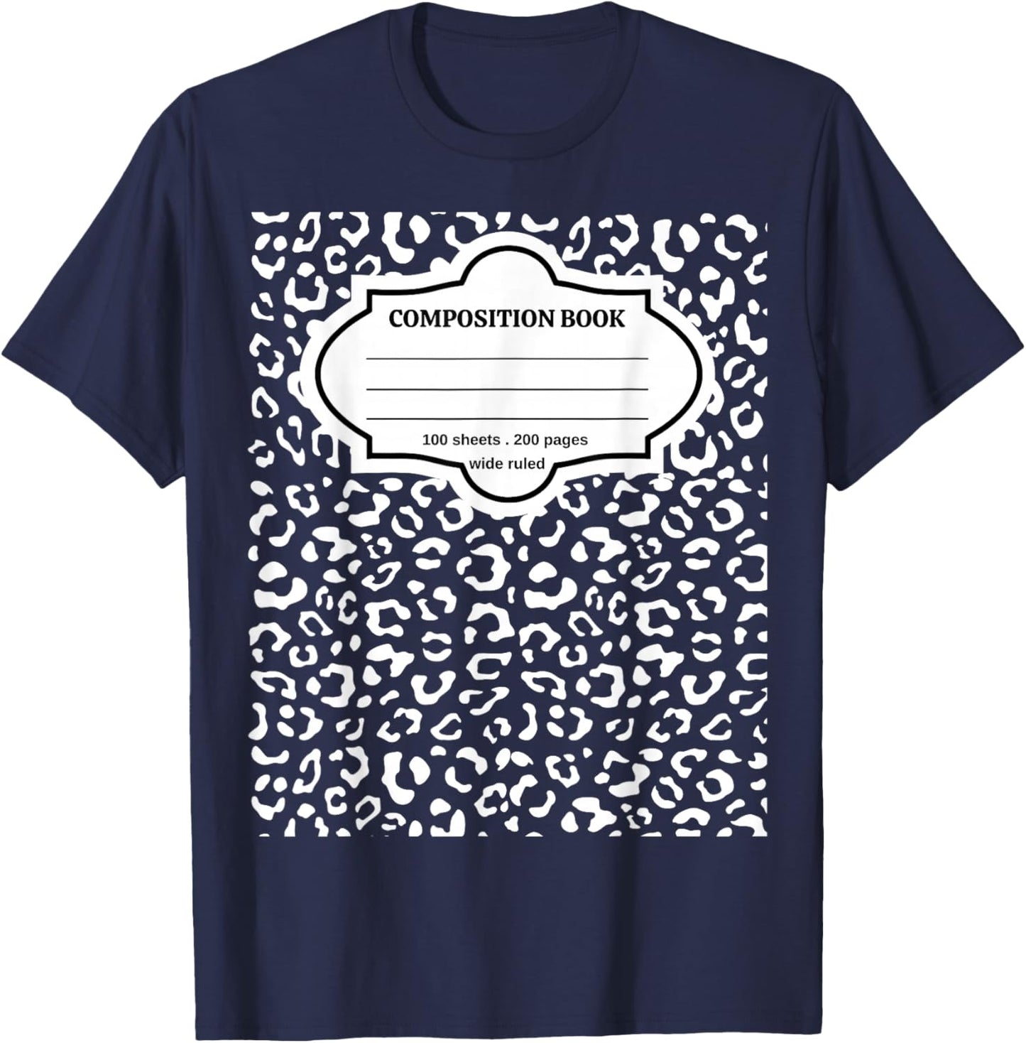 Composition Notebook Costume Matching Group Halloween School T-Shirt - T-Shirt | Navy