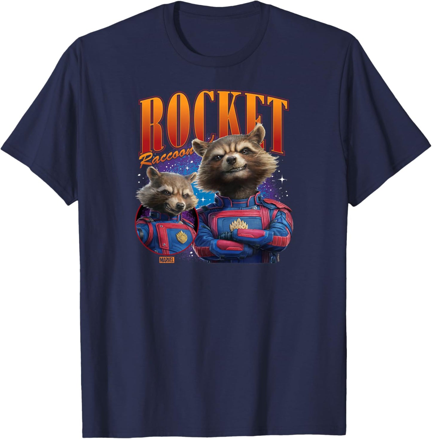 Guardians of The Galaxy - Rocket Racoon Bootleg T-Shirt - T-Shirt | Navy