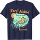 Naked Surf, Surfing funny surf Naked T-Shirt - T-Shirt | Navy