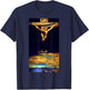 Greatest Masterpieces Jesus Christ by Dali T-Shirt - T-Shirt | Navy