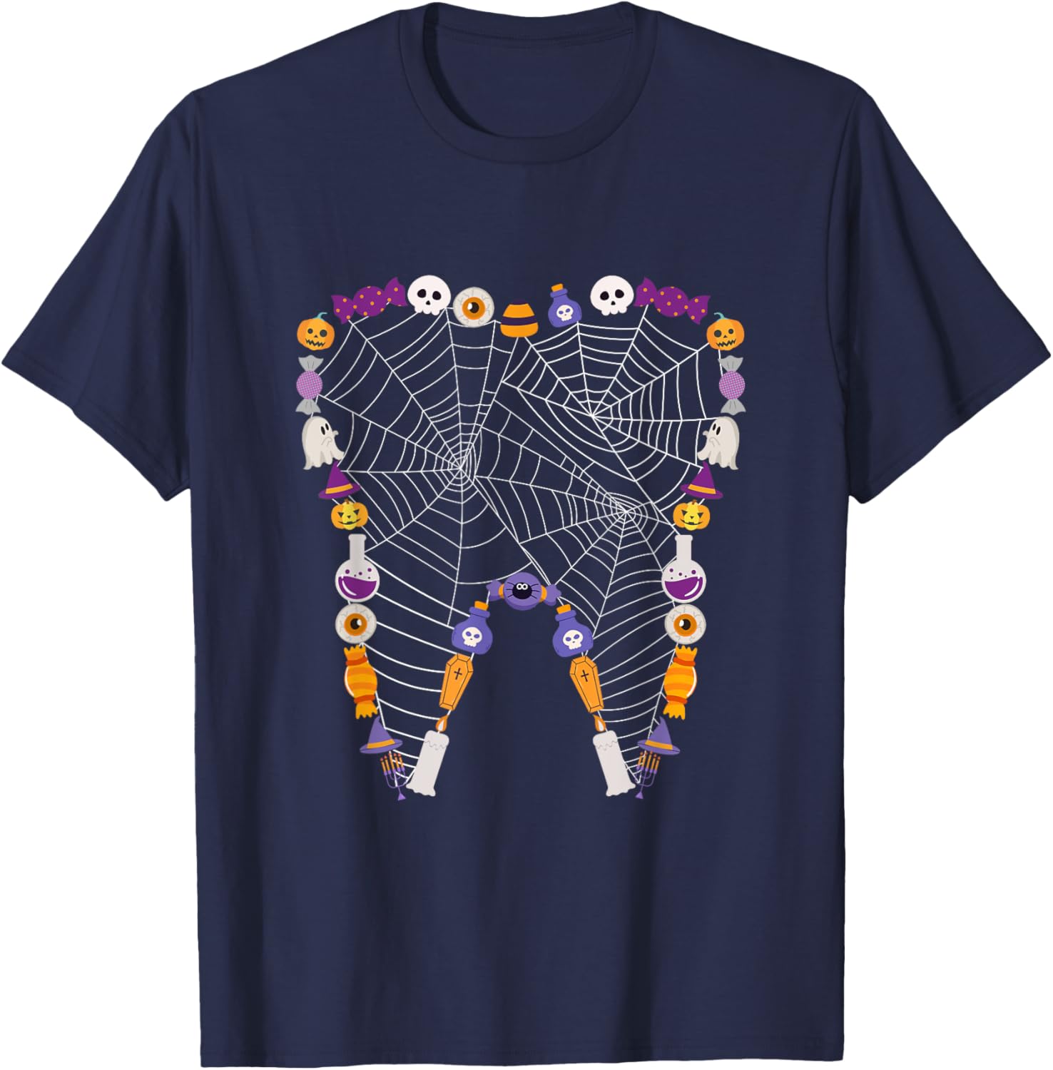 Tooth Halloween Costume Dentist Dental Squad T-Shirt - T-Shirt | Navy