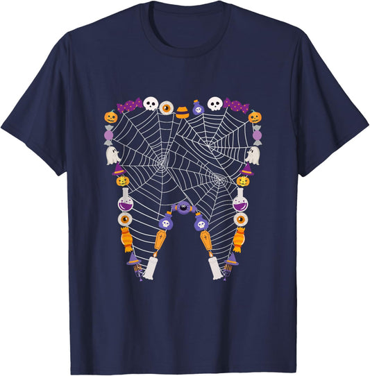 Tooth Halloween Costume Dentist Dental Squad T-Shirt - T-Shirt | Navy