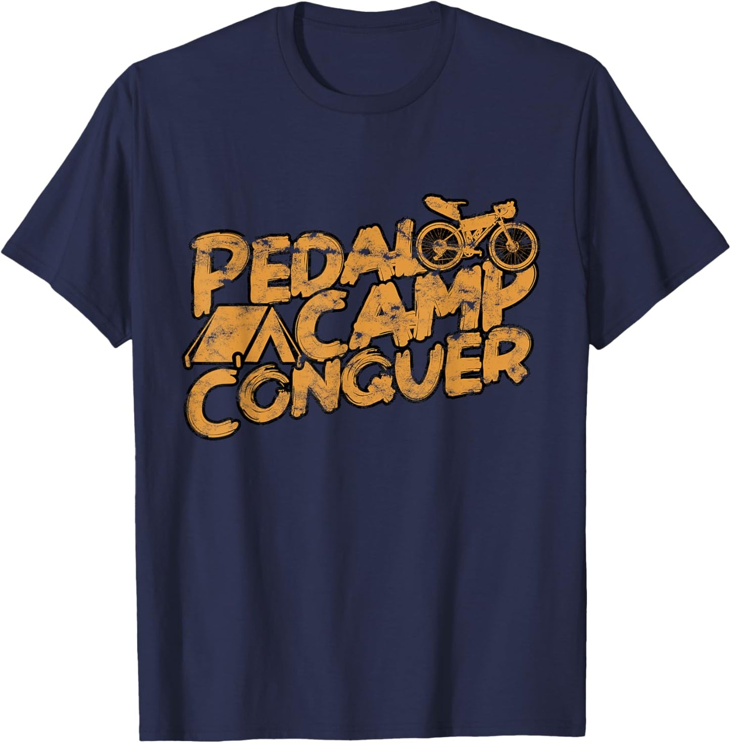 Bikepacking Bike Packing Gravel Bike Cycling Bikepacking T-Shirt - T-Shirt | Navy