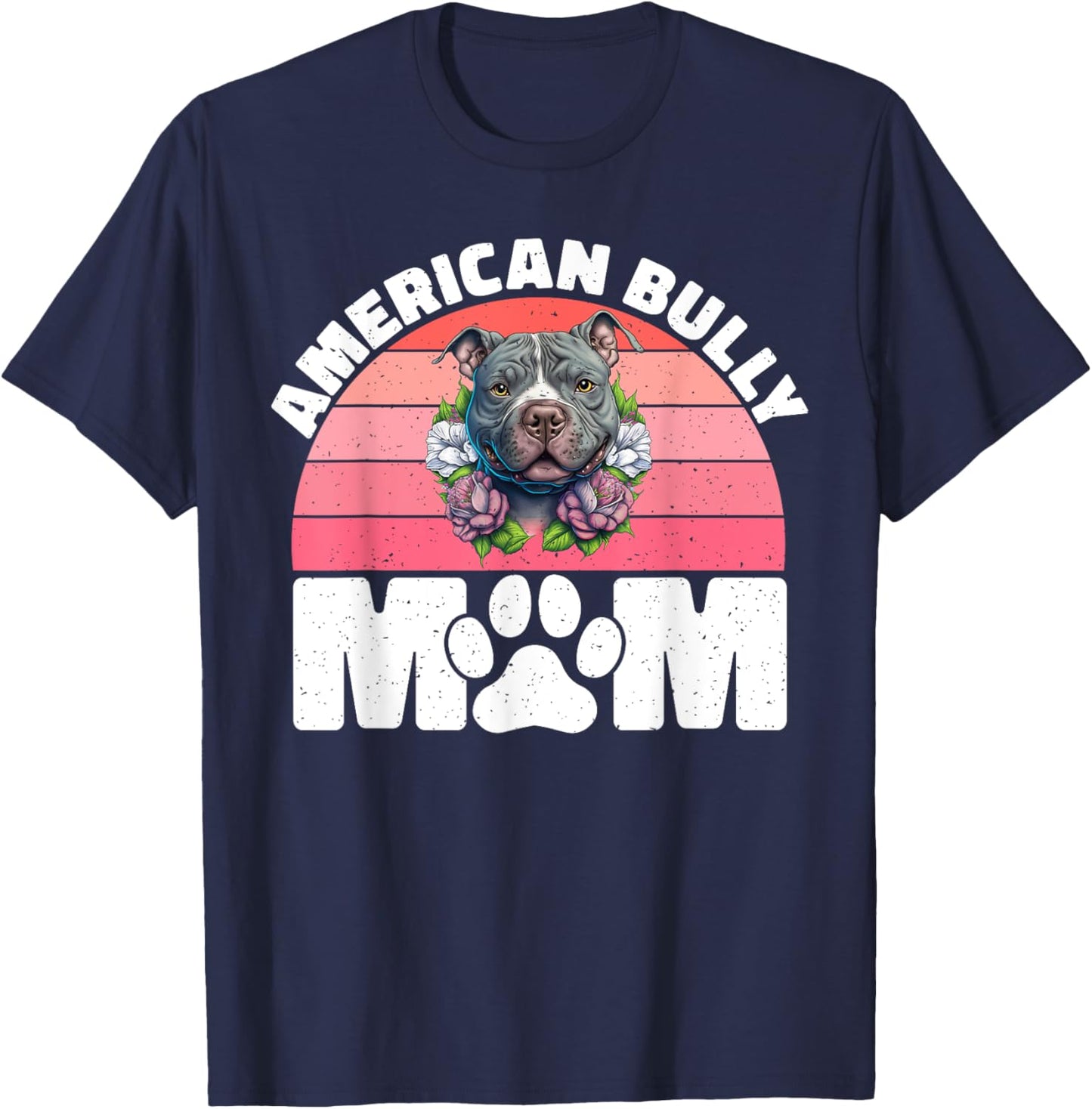 American Bully Mom American Bully T-Shirt - T-Shirt | Navy