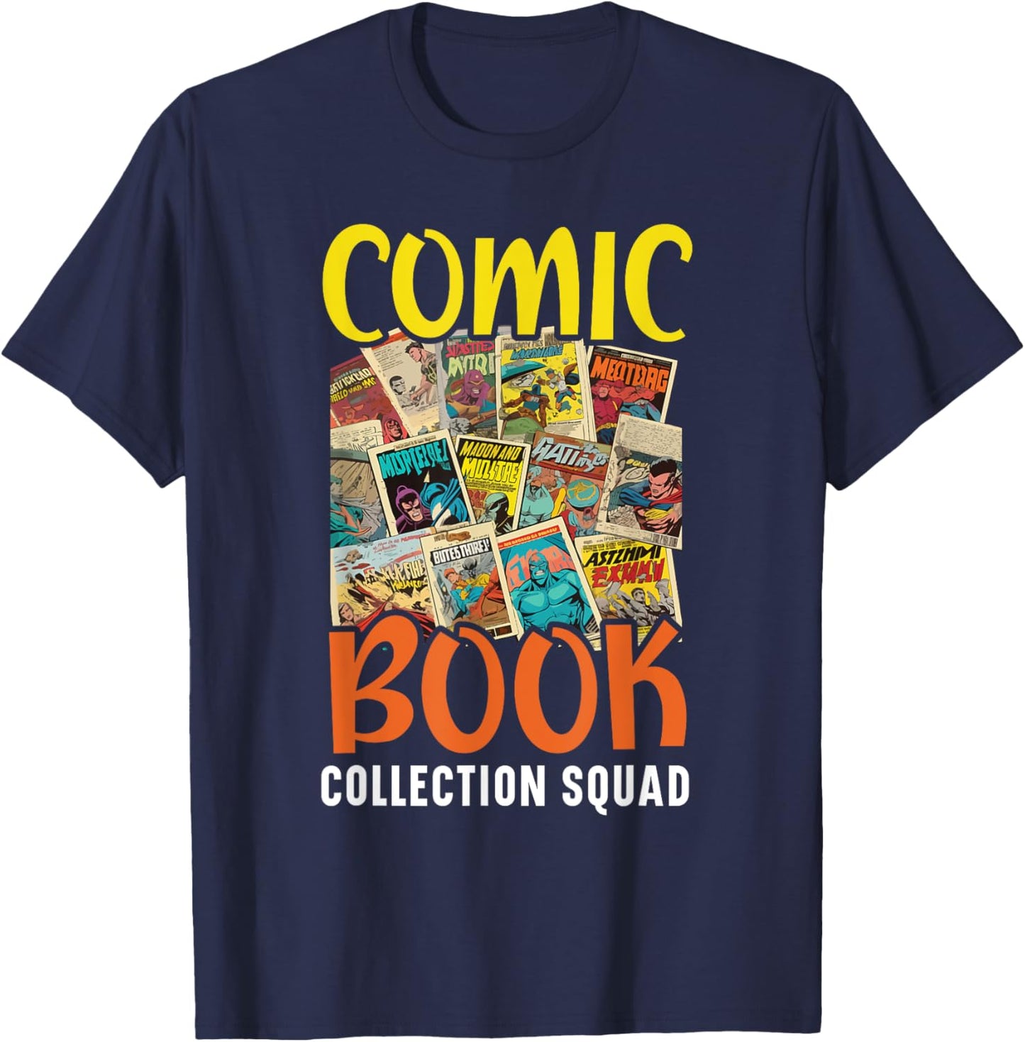 Comic Collector Comic Reader Reading Comic Books T-Shirt - T-Shirt | Navy